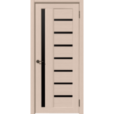 Дверь межкомнатная Дубрава Сибирь Рада ВЕРТИКАЛЬ Лиственница, стекло черное